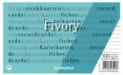 Aurora Systeemkaarten 125x200mm lijn + rode koplijn | 10 stuks | 10 stuks