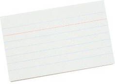 Aurora Systeemkaarten 55x90mm lijn + rode koplijn