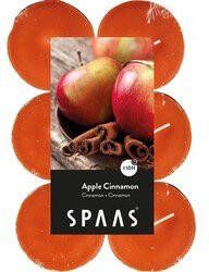 Candles by Spaas 48x Maxi geurtheelichtjes Apple Cinnamon 10 branduren Geurkaarsen appel kaneel geur Grote waxinelichtjes geurkaarsen