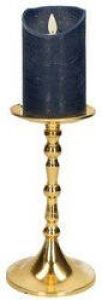 Cepewa Luxe kaarsenhouder kandelaar klassiek goud metaal 10 x 10 x 22 cm Kandelaars voor stompkaarsen kaars kandelaars
