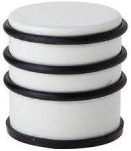Cosy & Trendy Deurstopper rond metaal rubber 7 cm Deurstop deurvastzetter Deurstoppers