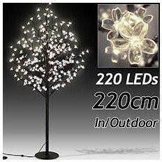 Deuba Kerstbloesem 180 cm 200 LED's kerstboom kerstversiering