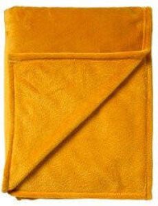 Dutch Decor CHARLIE Plaid flannel fleece XL 200x220 cm Golden Glow geel