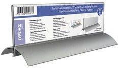 Europel Tafelnaambord 2 61x210mm acryl aluminium