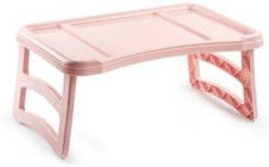 Forte Plastics Ontbijt op bed tafeltje dienblad oud roze 51 x 33 cm Bedtafel serveerblad voor laptop tablet boek of ontbijt Schoottafeltjes Dienbladen