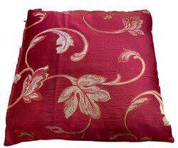FURNILUX Sierkussens Kussens Set van 2 45 x 45 cm Rood Bloemen Print Textiel