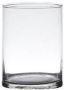 Hakbijl Glass Transparante home-basics Cylinder vorm vaas vazen van glas 15 x 12 cm Bloemen takken boeketten vaas voor binnen gebruik Vazen - Thumbnail 2