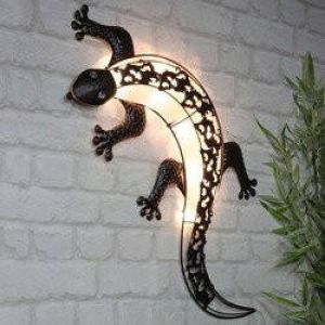 HI Tuinwandlamp Solar Gecko LED