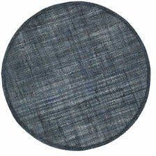 HOME DELIGHT Placemat Linnen rond inkt blauw set 6 Default Title