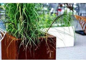 Intergard Bloembak plantenbak vierkant cortenstaal 100x100cm