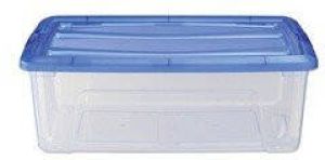 Iris Topbox Opbergbox 30L 57.5x39x20.5 cm Blauw Transparant