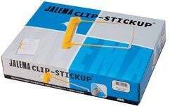 Jalema Bundelmechaniek Clip Stick-up geel zelfklevend | 6 stuks