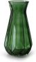 Jodeco Bloemenvaas Stijlvol model groen transparant glas H15 x D10 cm Vazen - Thumbnail 2