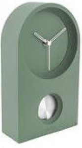 Karlsson Wand- Tafelklok Taut Rubberized Groen 25x15x6cm
