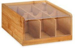 Kinvara Sorteerdoos 6-vaks hout bruin 22x20x10 cm Opberg box Opbergbox