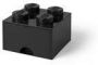 LEGO bureaulade 4 noppen 15 8 x 11 3 cm polypropyleen zwart - Thumbnail 2