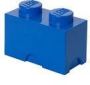 LEGO opbergsteen 2 noppen 25 x 18 cm polypropeen blauw - Thumbnail 2
