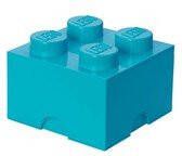 Lego Opbergbox Brick 4 Azuurblauw