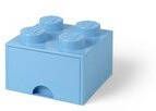 Lego Opbergbox Brick 4 Lichtblauw