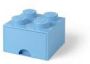 LEGO opbergsteen met lade 4 noppen 25 x 18 cm pp lichtblauw - Thumbnail 2