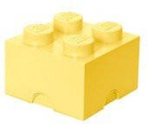 Lego Opbergbox Brick 4 Pastelgeel