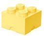 LEGO opbergsteen 4 noppen 25 x 18 cm polypropeen lichtgeel - Thumbnail 2
