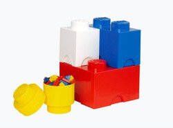 Lego Opbergbox Brick Set van 4 Multi