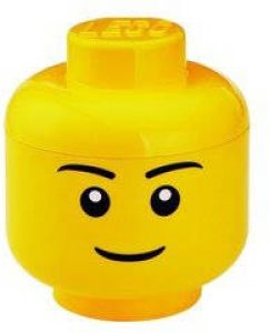 Lego Opbergbox Iconic Hoofd Boy 16 cm Geel