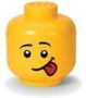 LEGO opbergbox hoofd Silly groot 24 x 27 cm polypropeen geel - Thumbnail 2