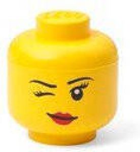 Lego Opbergdoos -hoofd Winky Geel Polypropyleen
