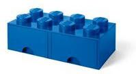 Lego Opberglade Brick 8 Blauw