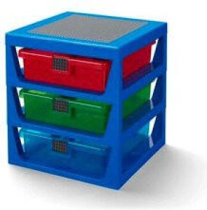 LEGO Iconic Opbergrek Met 3 Lades Blauw