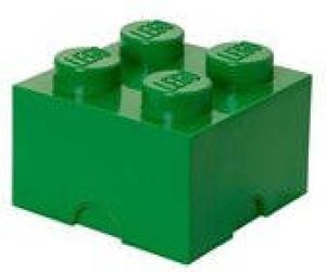 Lego Set van 2 Opbergbox Brick 4 Groen