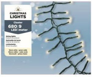 Lumineo Clusterverlichting Warm Wit Buiten 680 Lampjes Kerstverlichting Kerstboom