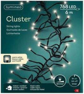 Lumineo Clusterverlichting Warm Wit Buiten 768 Lampjes 600 Cm Inclusief Timer En Dimmer Kerstverlichting Kerstboom
