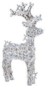 Lumineo Kerstverlichting Led Figuren Voor Buiten Rendier 60 Cm Met 50 Lampjes Koel helder Wit Kerstverlichting Figuur