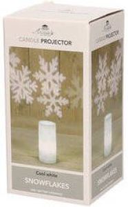 Lumineo Kerstverlichting sneeuwvlok projector LED 7 x 15 cm kerstverlichting figuur
