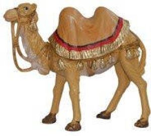 Merkloos 1x Kamelen beeldjes 13 cm dierenbeeldjes Kerstbeeldjes decoratiebeeldjes kerststal beeldjes dierenbeeldjes Beeldjes