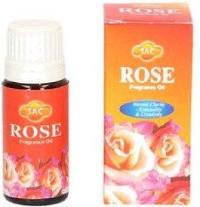 Merkloos 2x stuks geurolie rode rozen 10 ml flesje Aromaolie parfumolie voor in geurbranders Huisparfum navulling Aromatische olien geurolie