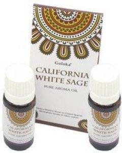 Merkloos 2x stuks geurolie Witte Salie 10 ml flesje Smudgen Aromaolie parfumolie voor in geurbranders Huisparfum- Aromatische olien geurolie