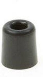 Merkloos Deurbuffer deurstopper zwart rubber 50 x 30 mm deurstop Deurstoppers