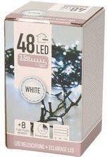 Merkloos Kerstverlichting op batterij helder wit buiten 48 lampjes Kerstlampjes op batterijen Kerstverlichting kerstboom