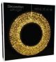 Merkloos Metalen krans verlichte decoratie ring met warm wit licht 58 cm met timer Kerstverlichting verlichte figuren kerstverlichting figuur - Thumbnail 2