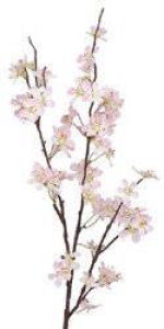 Merkloos Roze appelbloesem kunstbloem tak met 57 bloemetjes 84 cm Nepbloemen Kunstbloemen