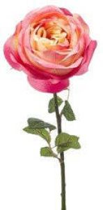 Merkloos Roze rozen kunstbloem 66 cm Kunstbloemen boeketten Kunstbloemen