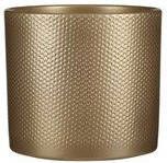 Mica Decorations Era pot round gold relief h21 5xd23cm