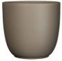 Mica Decorations Plantenpot taupe bruin keramiek D25 x H23 cm bloempot Plantenpotten - Thumbnail 2