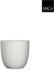 Mica Decorations Tusca pot rond wit mat h18 5xd19 5 cm