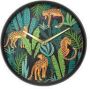 Masskas Wandklok nXt Urban-Jungledia 30cm kunststof zwart - Thumbnail 2