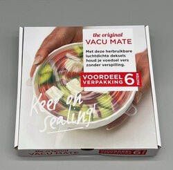 Overige merken Vacu Mate- Original -herbuikbare-luchtdichte deksels Set van 6